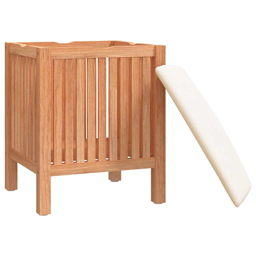 Taburete de baño Madera Maciza de Nogal 40,5x40x52 cm,Casa y jardín,Productos del hogar,Productos para Lavado de Ropa,Cestas para Ropa,5.05kg-350351