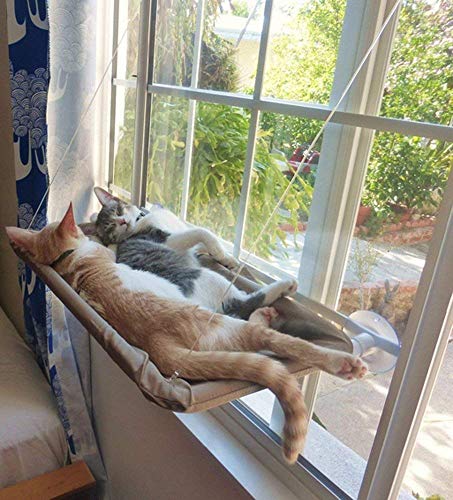 image for KisSealed Cat Window Perch, Cat Hammock Window Seat,Sunny Seat Window 