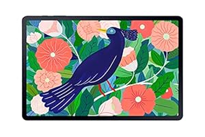Samsung Galaxy Tab S7+, Android Tablet mit Stift, WiFi, 3 Kameras, großer 10.090 mAh Akku, 12,4 Zoll Super AMOLED Display, 256 GB/8 GB RAM, Tablet in Schwarz
