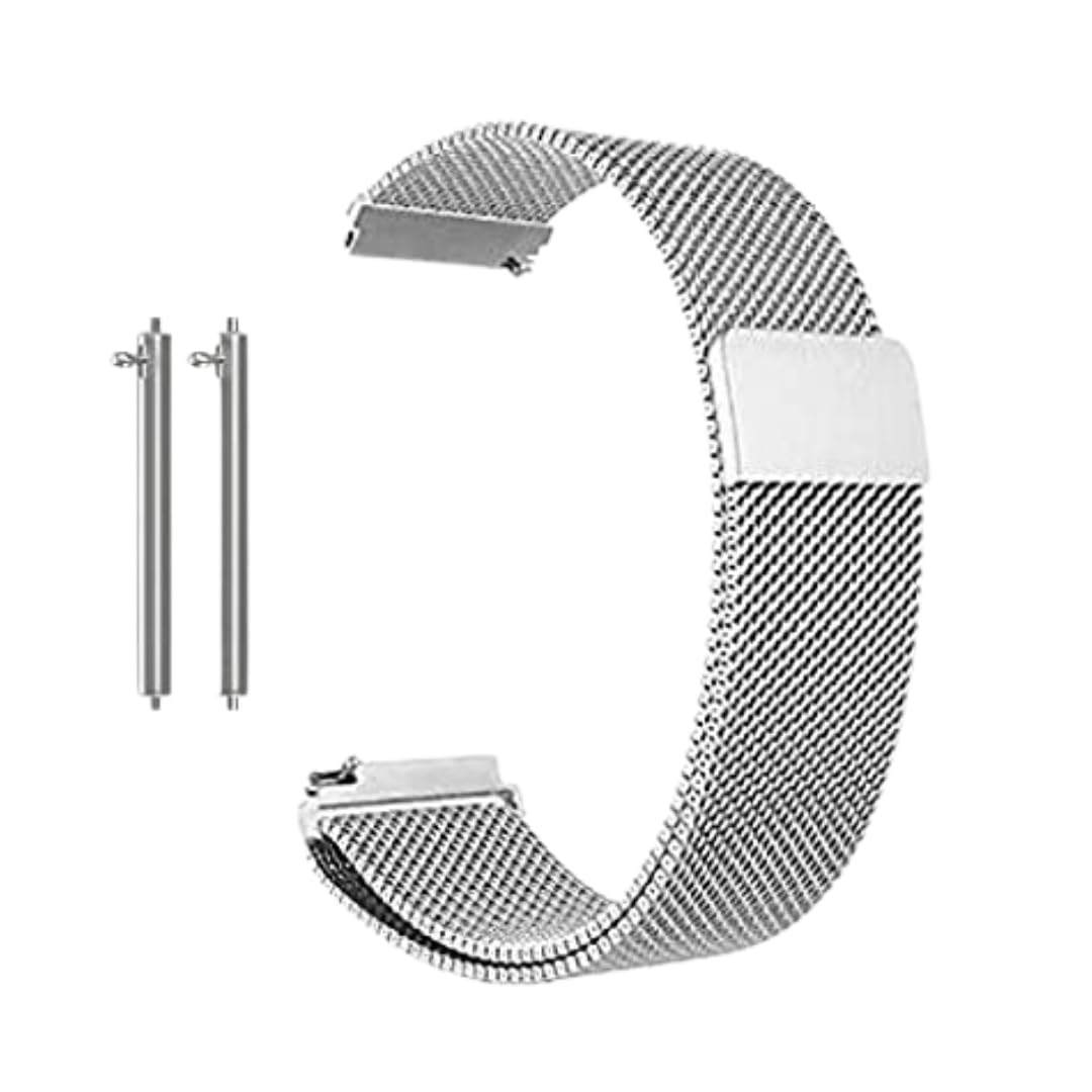 Magnetic Watch Strap 22mm Compatible with all 22 mm Watches (Silver) (B0CCGDT1XC) Amazon Price History, Amazon Price Tracker