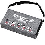 ボンフォーム(BONFORM) ディズニー ティッシュカバー ミッキーファブリック グレー アジャスター付ベルト 厚さ6.5cmまで収納可能 25x12x8cm Disney 7241-05GY