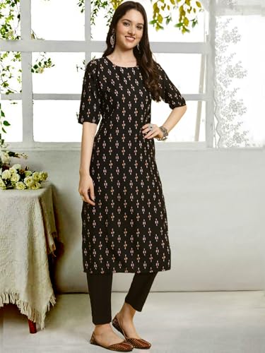 Image of Tee Projekt Straight Kurta & Pant for Women Ethnic Kurta Set for Women (Pack of 2)