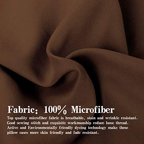 Image of NTBAY Queen Microfiber Flat Sheet, 90 x 102, Brown