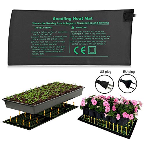 D&F Seedling Heat Mat,Warm Hydroponic Heating Pad,for Seed Germination Cloning and Plant Propagation