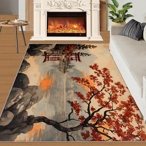 Tapete japonés 120x180 cm para sala y dormitorio miniatura 3