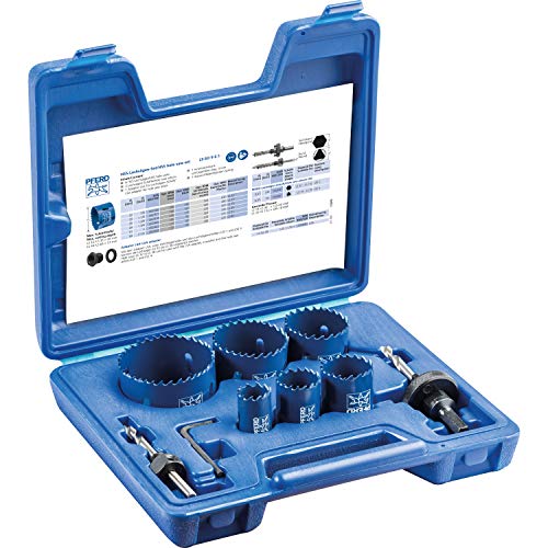 Pferd 25900910 Keyhole Saw Set LS-SO 9 E-1 High-Speed Steel, Black
