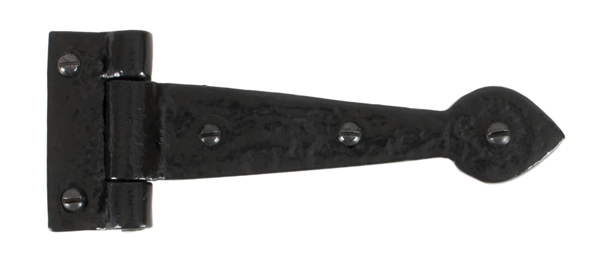 From The Anvil Black Textured 6 Inch Cast T Hinge (Pair)