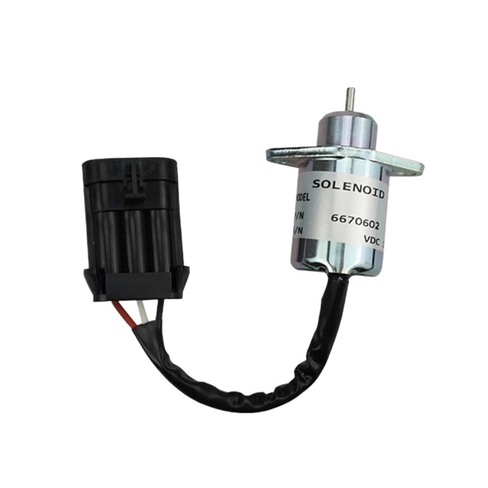 Eguias One Color 12V Engine Shut Off Stop Solenoid 6670602 Fit For Bobcat 463 553 S70 S100 Transmission Valve Body Transmission Valve Body