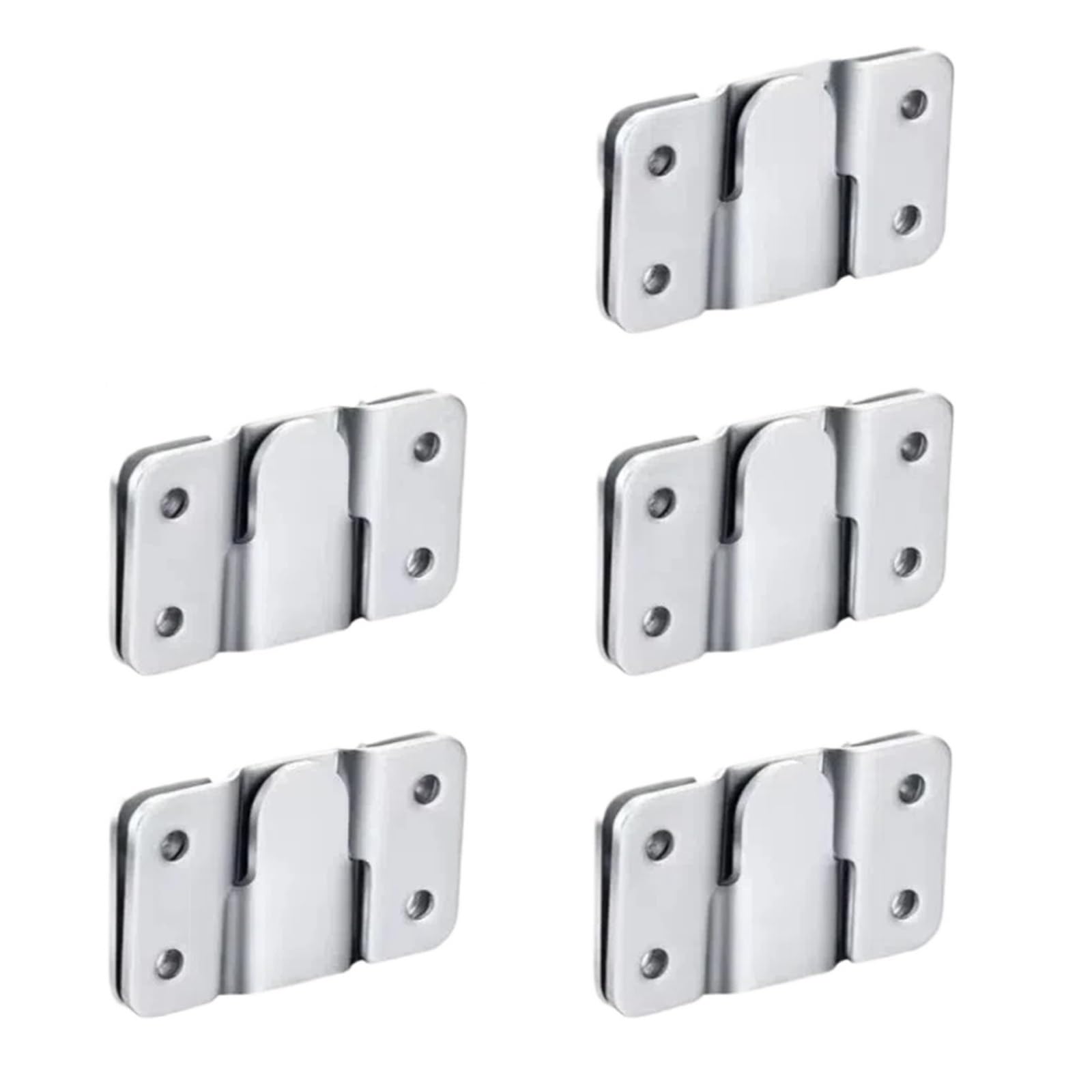 Kxaoxgrc One Color Stainless Interlocking Flush Mount Brackets, 20Pcs Flush Mount Brackets Multiple Sizes Interlock Hanging Buckle Picture Frame Hanger(S)