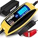 Produktbild MASKO® Batterieladegerät KFZ vollautomatisch 4A-6V/12V Auto Motorrad PKW , Boot Ladegerät Für Blei-Säure, Gel, Start/Stopp EFB, AGM-Batterie | KFZ-Ladegerät | Inkl. Tasche | LCD-Bildschirm