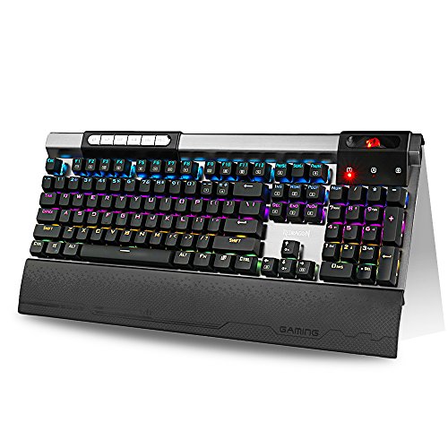 Redragon K563 Surya RGB LED Backlit Mechanical Gaming Keyboard 104 Keys Anti-ghosting