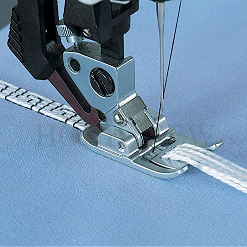HONEYSEW Multi-Cord Foot para Pfaff 7/9 Hole Cord miniatura 4