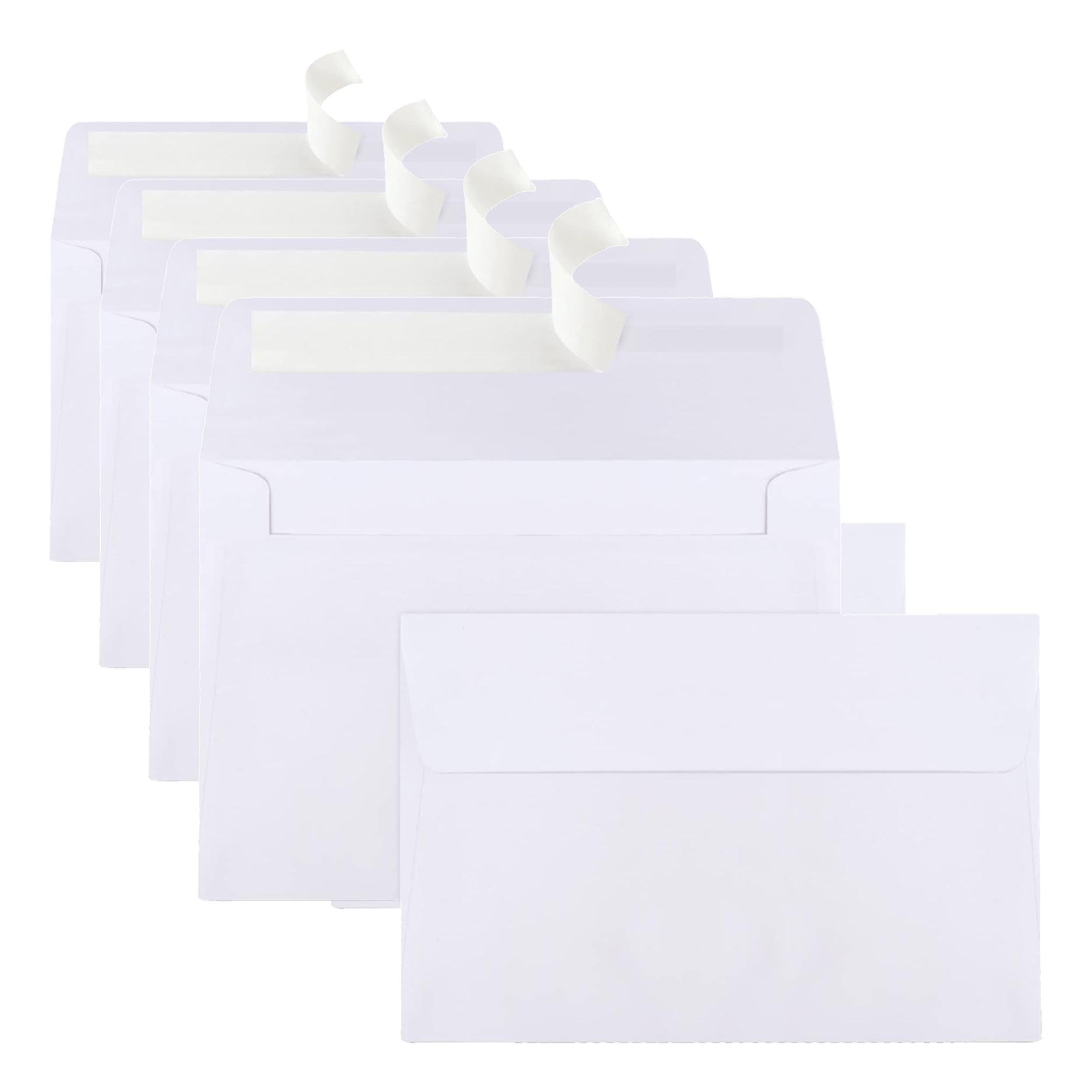 Joyberg 280 Packs A4 Envelopes, White, 4x6 Photo, Self Seal for Invitations, Weddings, Baby Shower, Photos, Postcards, Greeting Cards, Mailing