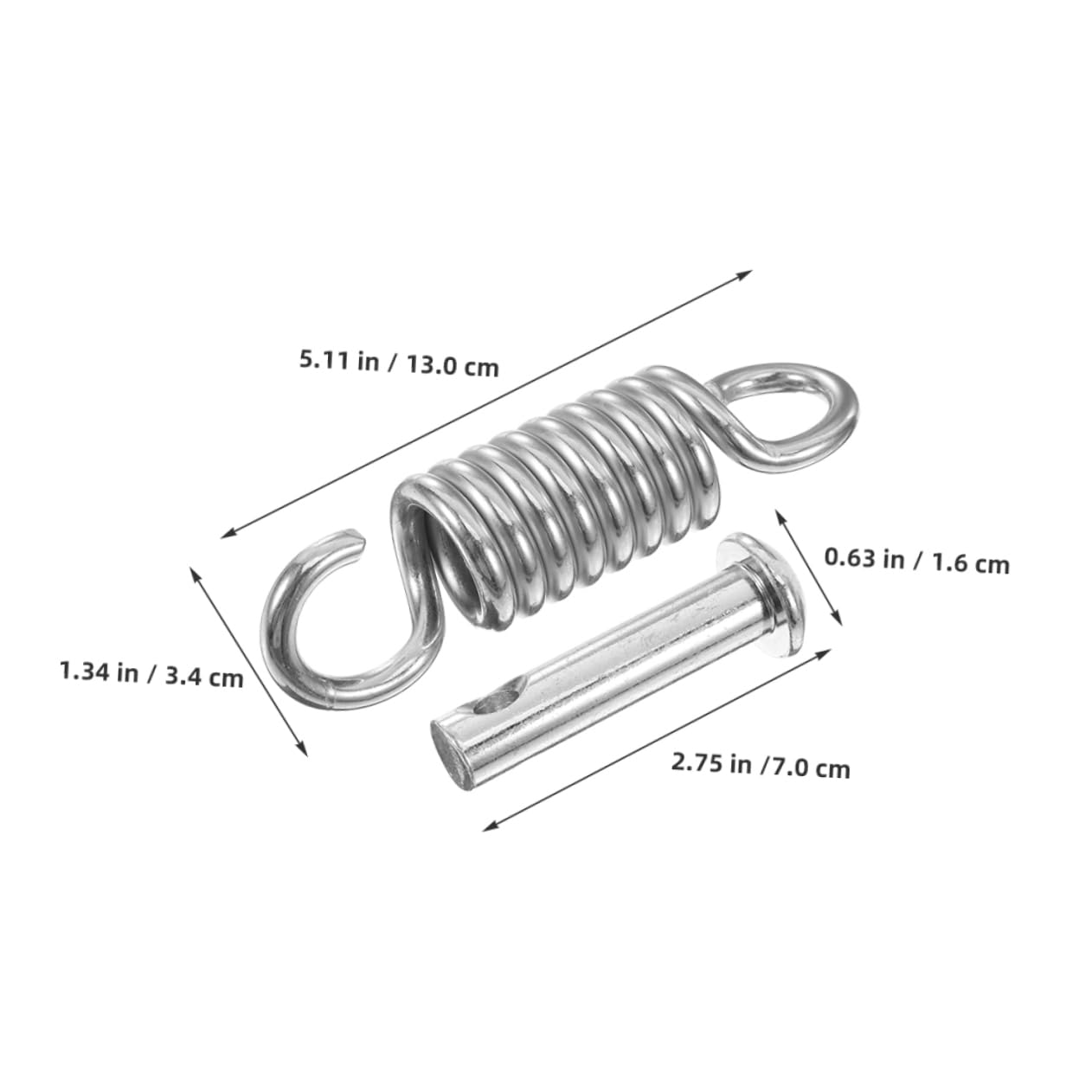 JOINPAYA 2Sets Heavy Duty Swing Springs Tension Spring with Hook for Hammock Chair and Porch Swing Versatile Suspension Hardware Kit for Use
