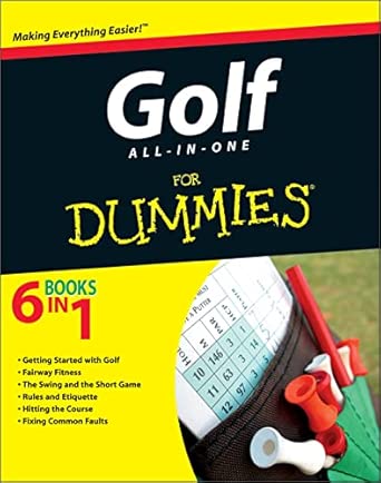 Golf All-in-One For Dummies book cover