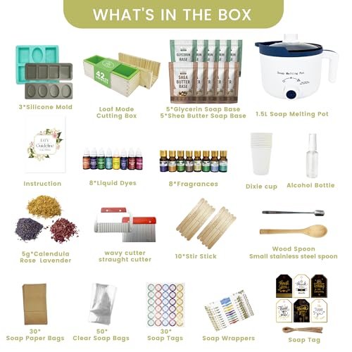 image for PIUH Deluxe Soap Making Kit for Soap Making, DIY Soaps Making Full Set