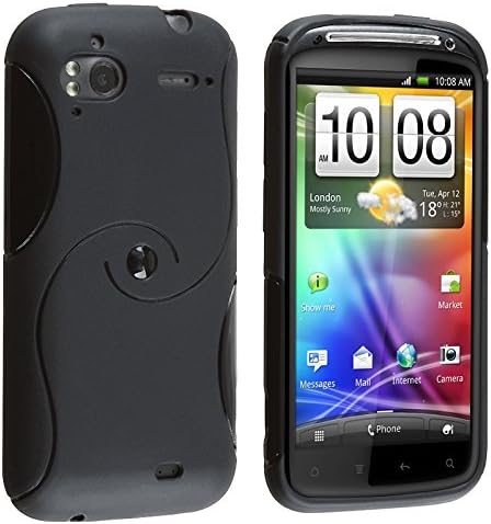 HTC Sensation 4G S Style TPU Rubber Gel Case - Black