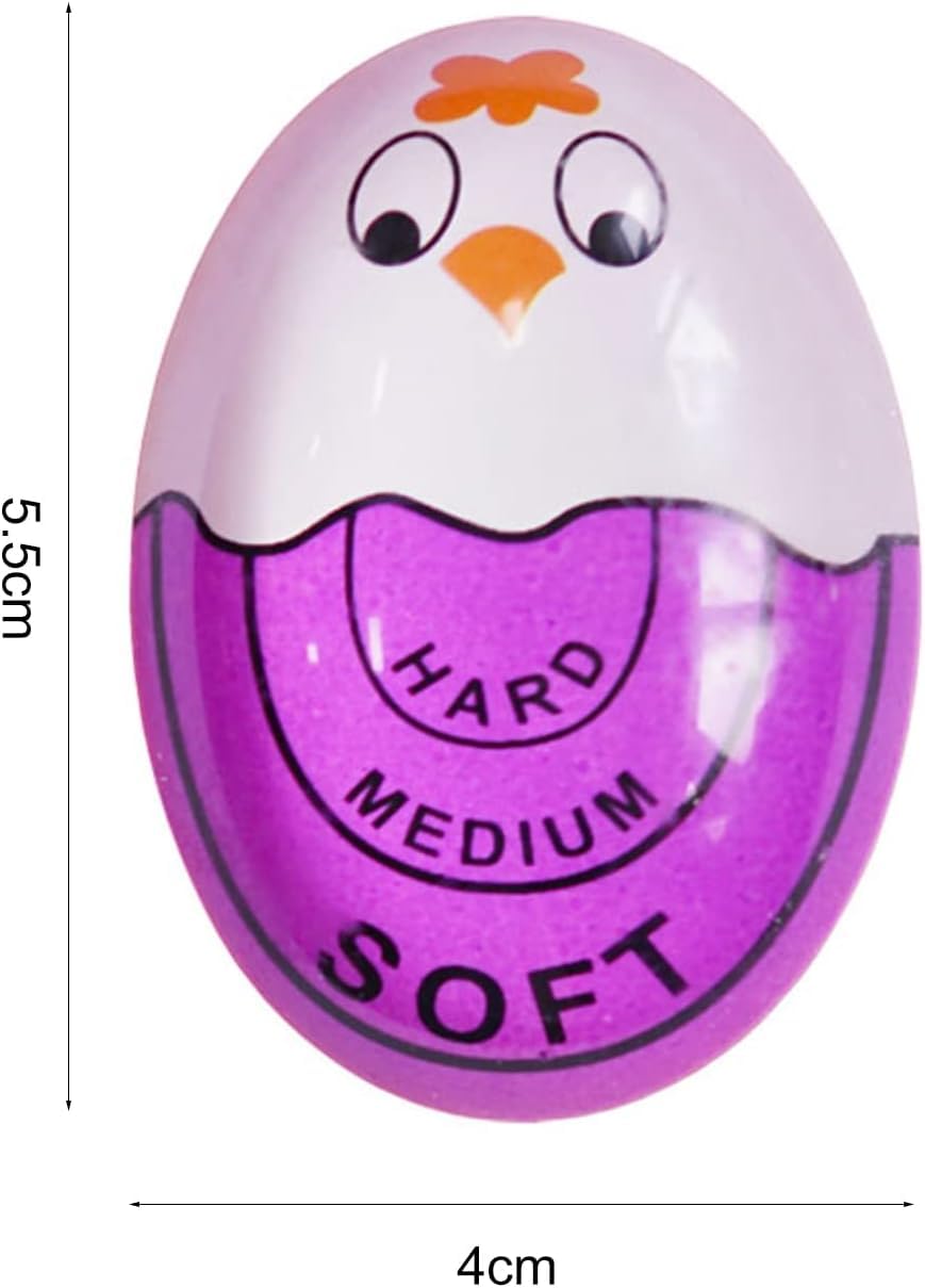 Purple Kitchen Timer Practical Reminder Color Changing Egg Timer Perfect Egg for Boiling Eggs That Changes Colors When Done