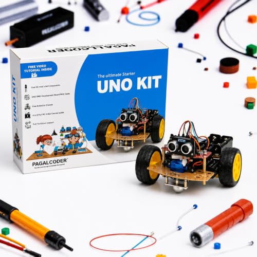 Image of The Ultimate Starter Kit for UNO R3 Development Board | Recommended Video Courses Inside | with Most Vital Components and sensors (Basics)