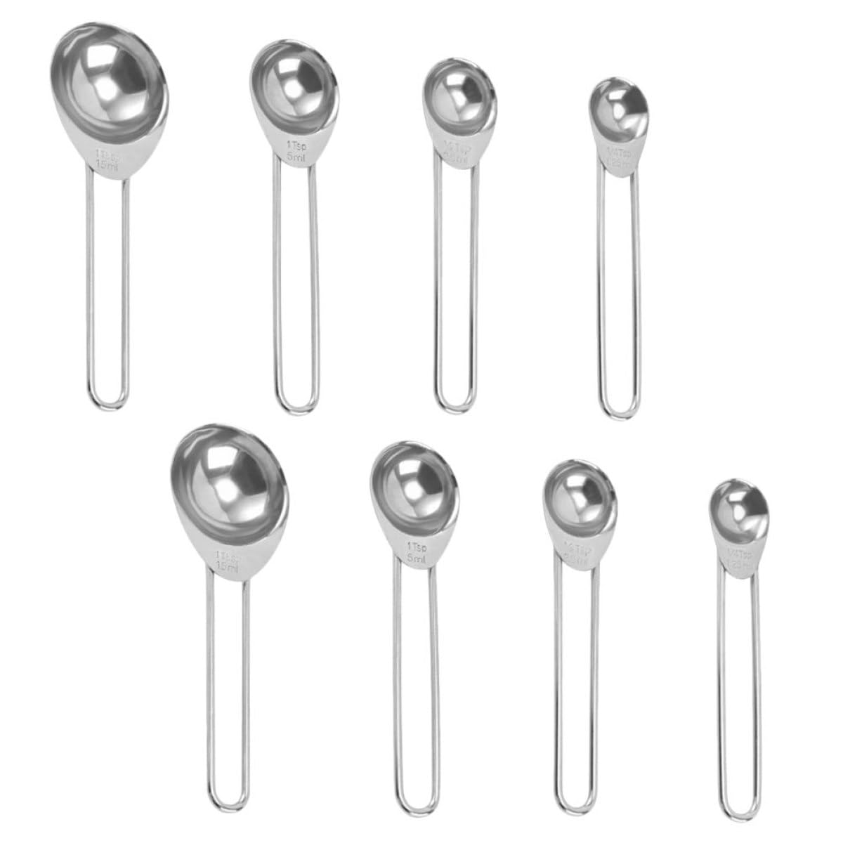 Stainless Steel Measuring Spoon Set, 8-Piece