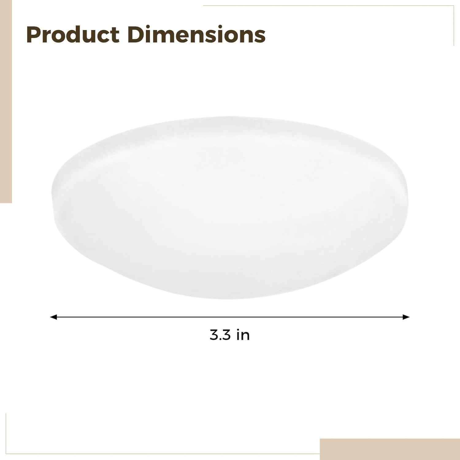 6-Piece 12V Rv Dome Lights, 3.3-Inch Led Ceiling Fixtures, Warm White 3000K, Interior Lighting for Campers, Trailers, & Boats, Slim Round Design