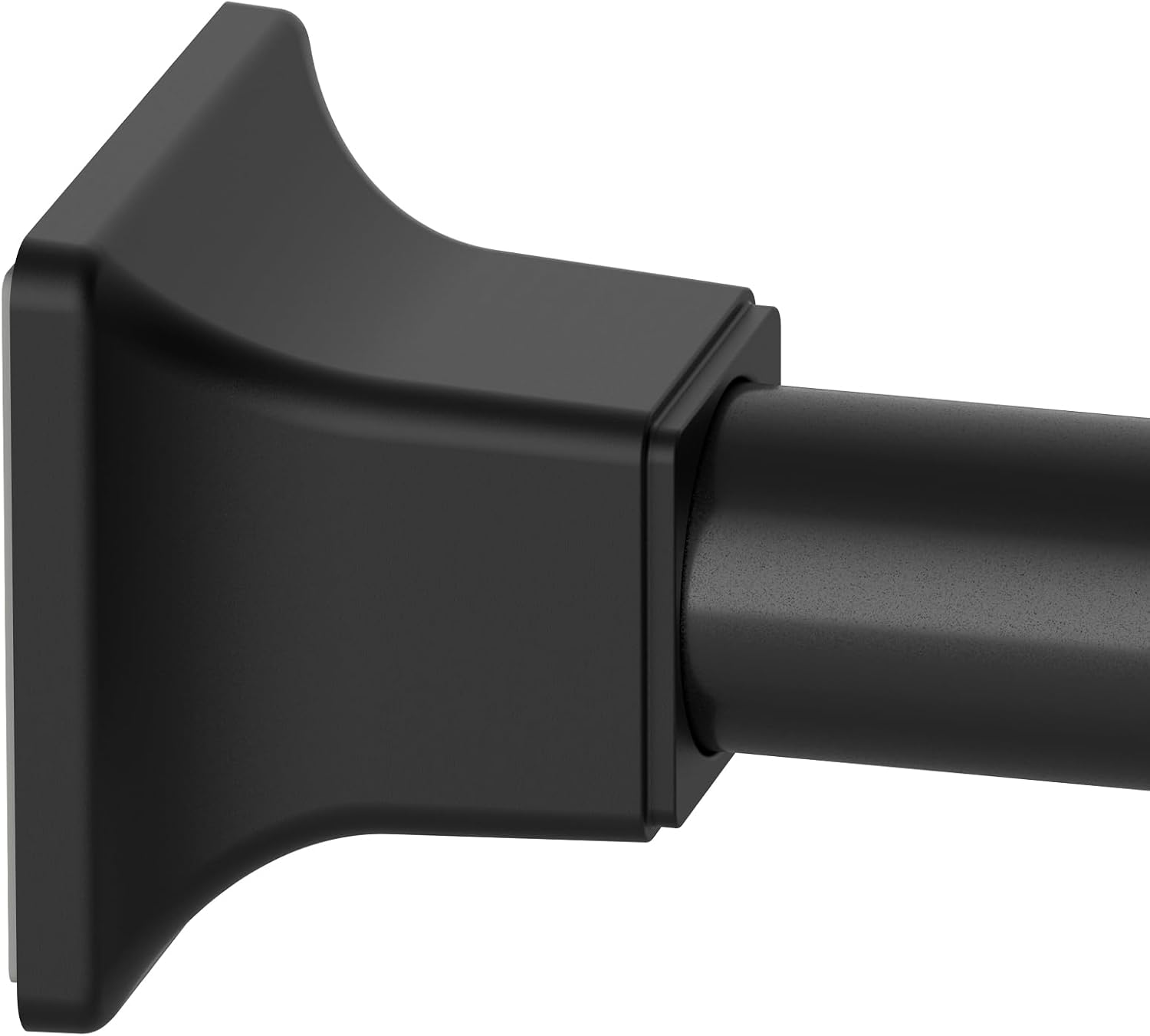 Ycinadou Black Shower Curtain Rod No Drilling,1 Inch