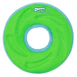 Chuckit! Zipflight Flying Disc Dog Toy, Small (6"), Orange And Blue Chuckit Zipflight Flying Disc Dog Toy Small 6 Orange And Blue