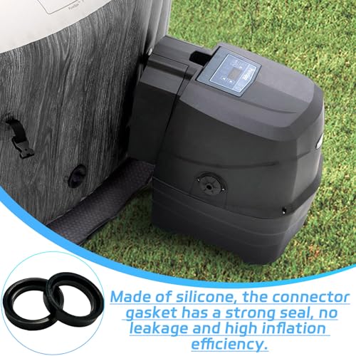 CUVZORA 2 Stück Pool Pump Seal Ring, Silikon Einlass und Auslassdichtungen, Ersatzdichtungsring für Whirlpool-Anschlussstück, Geeignet für Whirlpools, Schwimmbäder und Thermalbecken