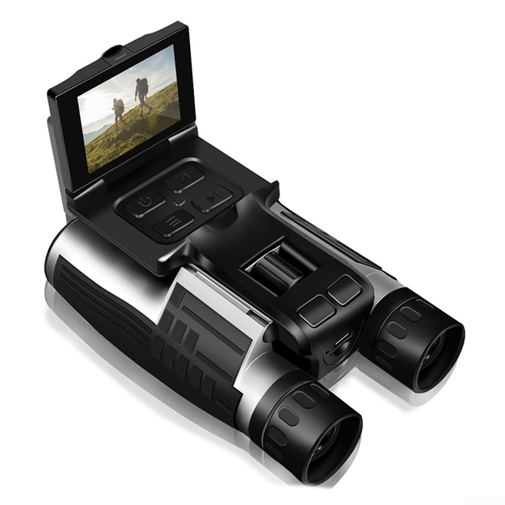 Binocolo digitale 12x32 con fotocamera 2.5K per bird watching, video registratore HD schermo LCD escursionismo viaggio