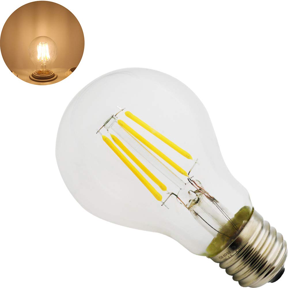 Led Edison Filament Light Bulbs Vintage Retro A60 A19 Light Bulb Lamp NO Dimmable 110V 4W 2700K 1PCS