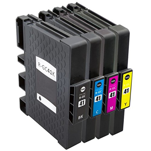 Patronenprofis 4 Cartuchos de Tinta Compatible con Ricoh GC-41 Negro, Cian, Magenta, Amarillo para Aficio SG 3100, 3110, 3120, 7100