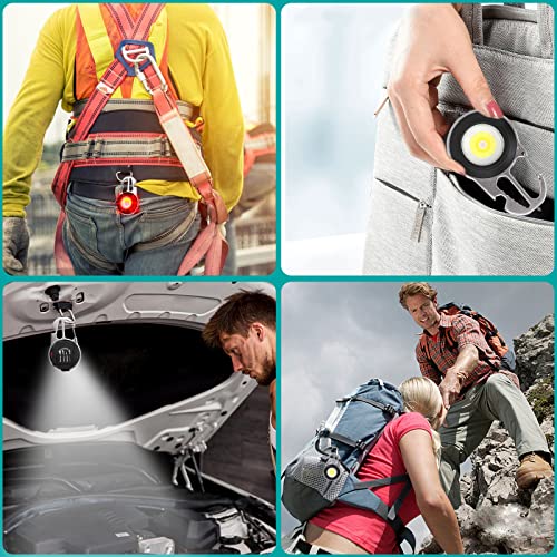 GeeRic 2pcs Mini Torcia Portachiave, 1000 Lumen