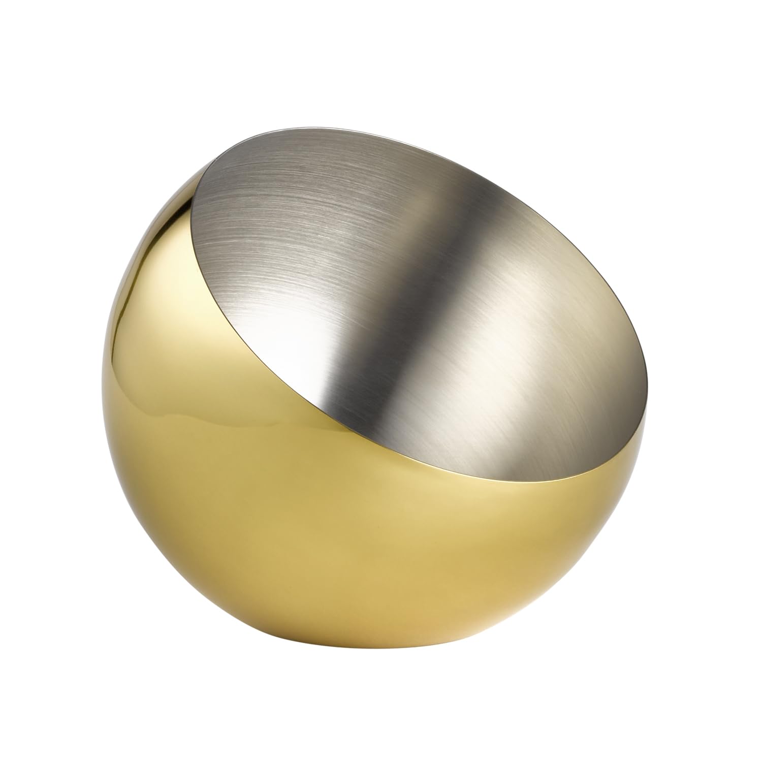 APS Sphere 40775 Bowl Diameter 24 cm Height 21 cm 2 litres Stainless Steel Gold Look
