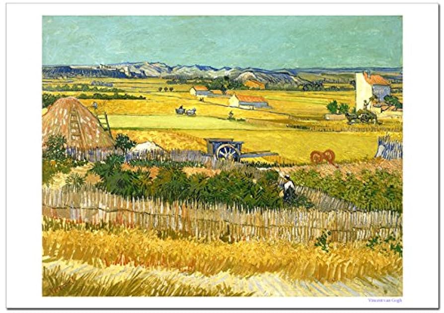 Amazon.co.jp: 世界の名画 ゴッホ モンマジュールをのぞむクロー