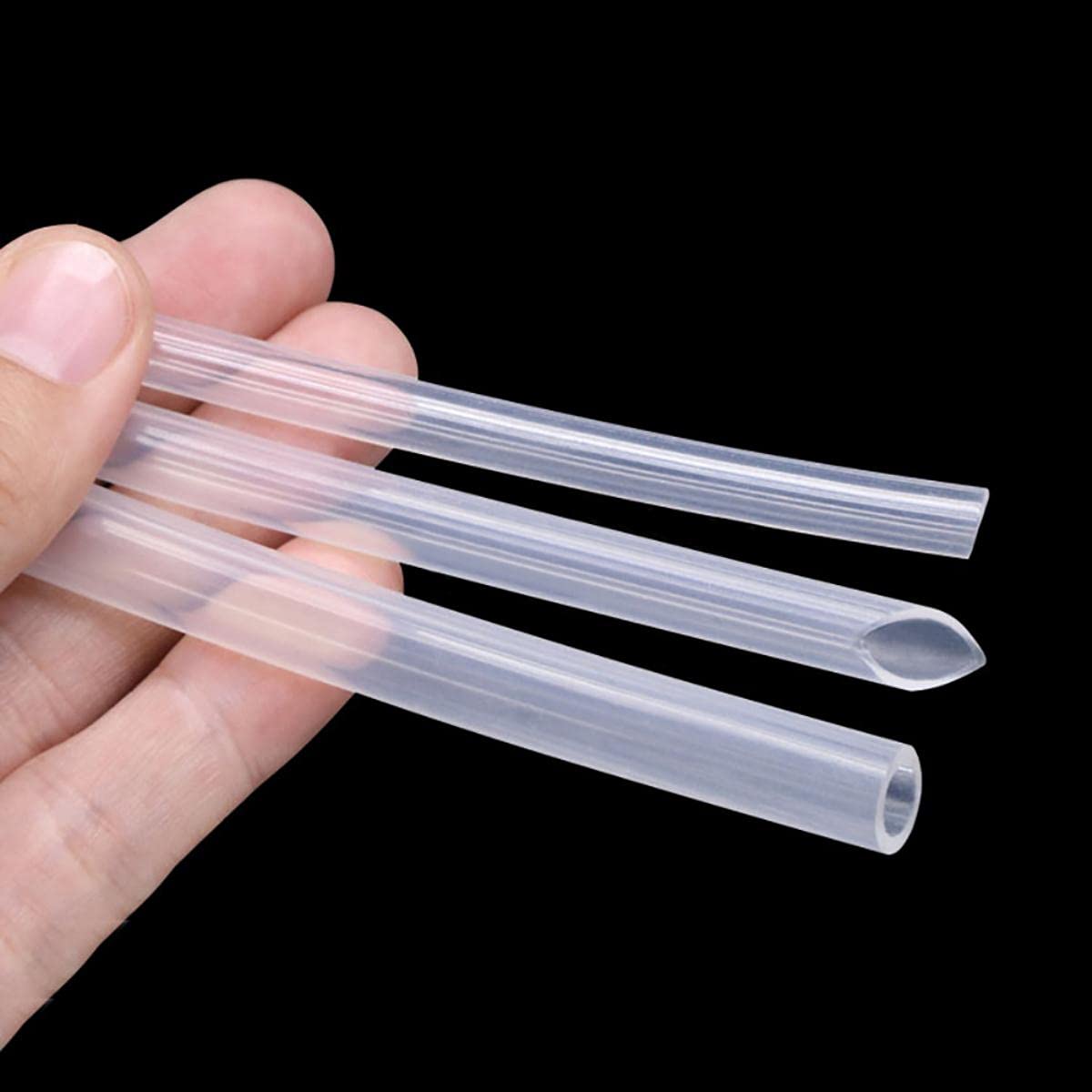 Tubo in gomma siliconica da 1 m Tubo flessibile in silicone trasparente Tubo flessibile ad alta temperatura per alimenti Tubo refrigerante trasparente-1M, 12,7x22,3