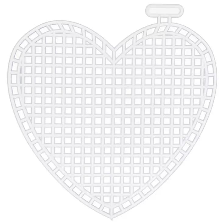 Image of Plastic Canvas Shape 3 Inch - 10 Piece (Heart)