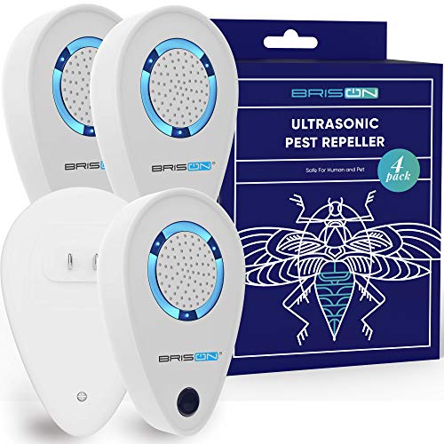 BRISON Ultrasonic Pest Reject Repeller - Plug in Electronic Non-Toxic Device - Electromagnetic