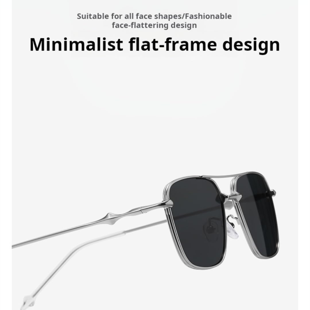 Gafas de sol polarizadas de acero inoxidable con lentes de alta definición para exteriores