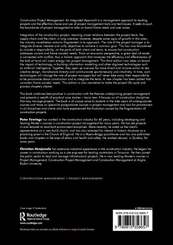 Construction Project Management: An Integrated Approach