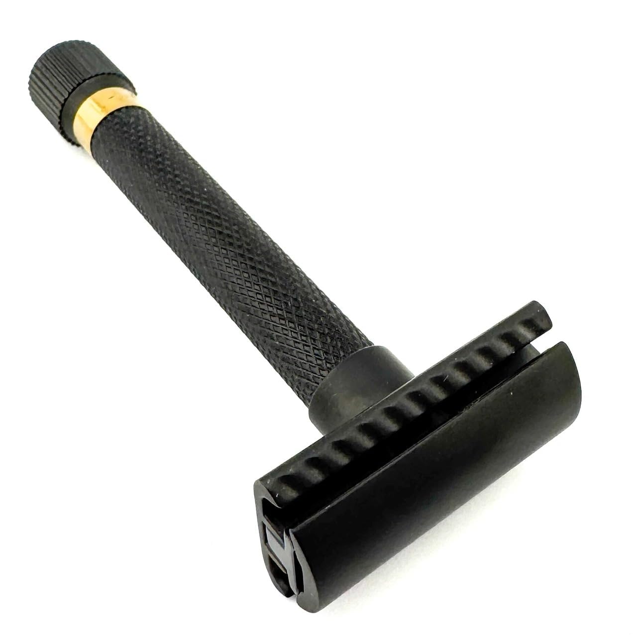 Parker Variant regulowana maszynka do golenia edycja rocznicowa, czarno-złota, z litego mosiądzu, z 5 ustawieniami, dwuczęściowa konstrukcja, ciężki uchwyt do precyzyjnego golenia