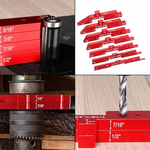 Set de 7 Bloques Medidores para Router de Aluminio miniatura 5