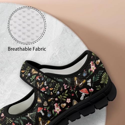 chaqlin Women Shoes Dressy Casual Non Slip Flat Mary Jane Mushroom Breathable Mesh Tennis Shoe Lightweight Wide Walking Barefoot Sneaker2