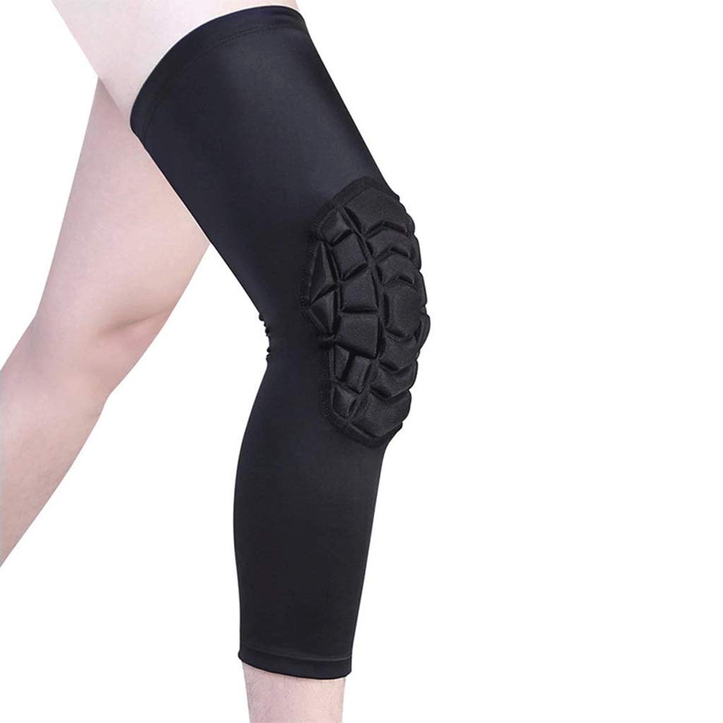 Genouillères Genou Compression Manches Genou Pads Compression Jambe Manches for Le Basket, Volley-Ball, Haltérophilie, et Plus(M)