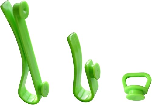 Accesorios de 4 ganchos compatibles con bolsa Bogg, llavero para bolsa de playa con agujeros (verde, 3 piezas)