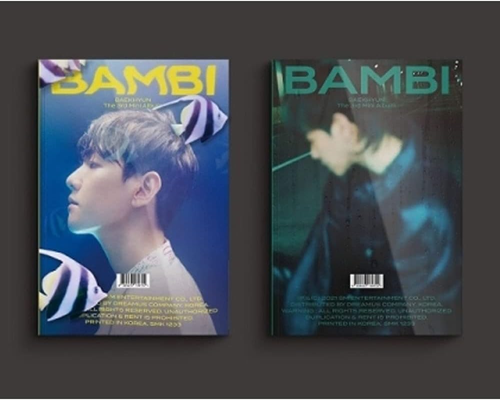 Baek Hyun - Bambi (Photo Book ver.) (3rd Mini Album) Album+Folded Poster+Extra Photocards Set (Random ver.)