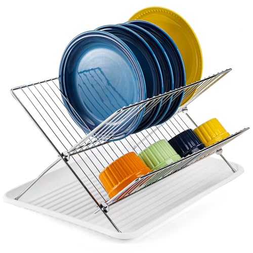 Youeon Stainless Steel 2-Tier Dish Rack