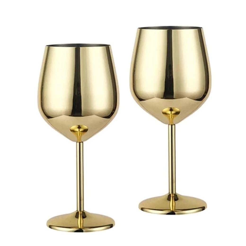 Wine Glass Stainless Steel Goblets for Wine 350 ml
