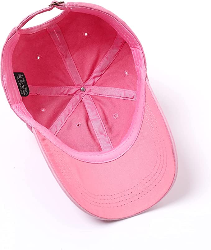 Vintage myte trudnej sytuacji kucyk wysoka niechlujna czapka z daszkiem czapka z daszkiem czapka golfowa dla kobiet mężczyzn/303(Pink)