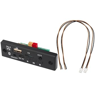 Electronic Spices Bluetooth MP3 USB FM Radio Player Module with Double Direct Speaker Connection Pack of 1pcs