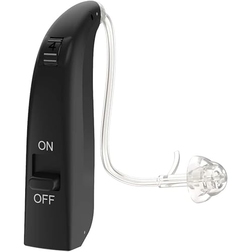 Hearing Aids，Hearing Aid for Seniors Small Hearing Amplifier with Noise Cancelling for Adults Hearing Loss Ddigital Ear Hearing Assist Device with 4 Listening Chanels (F430Right Ear)